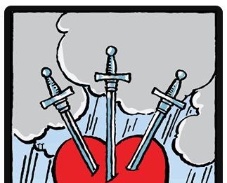 Tarot Symbols Three of Swords